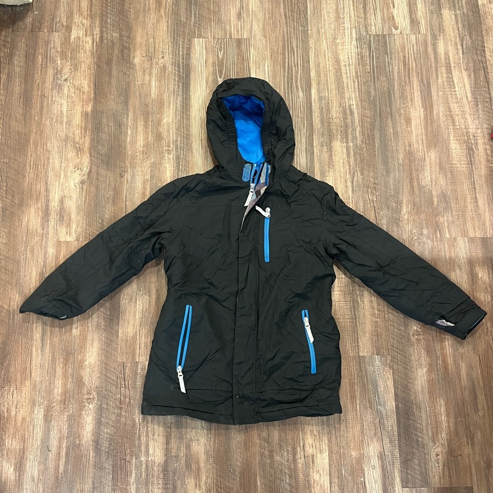 Lands' End Kids Black and Blue Puffer Jacket